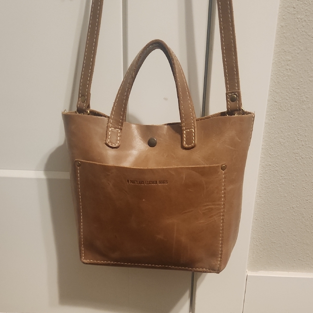 Portland Leather Mini Snap Tote Bag